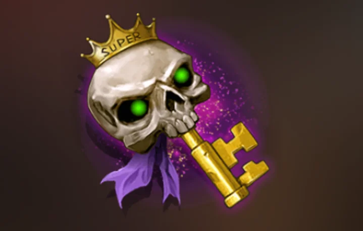 Nudge symbol with arrow and stars from Danny Dollar slot bonus feature.